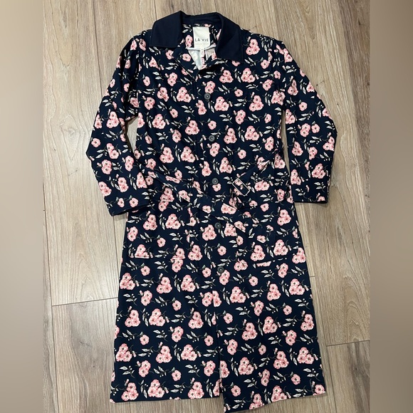 Rebecca Taylor La Vie Adelle Floral Trench Coat - Picture 3 of 6